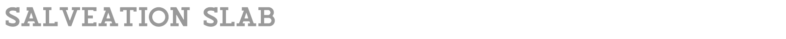 Salveation Slab font preview